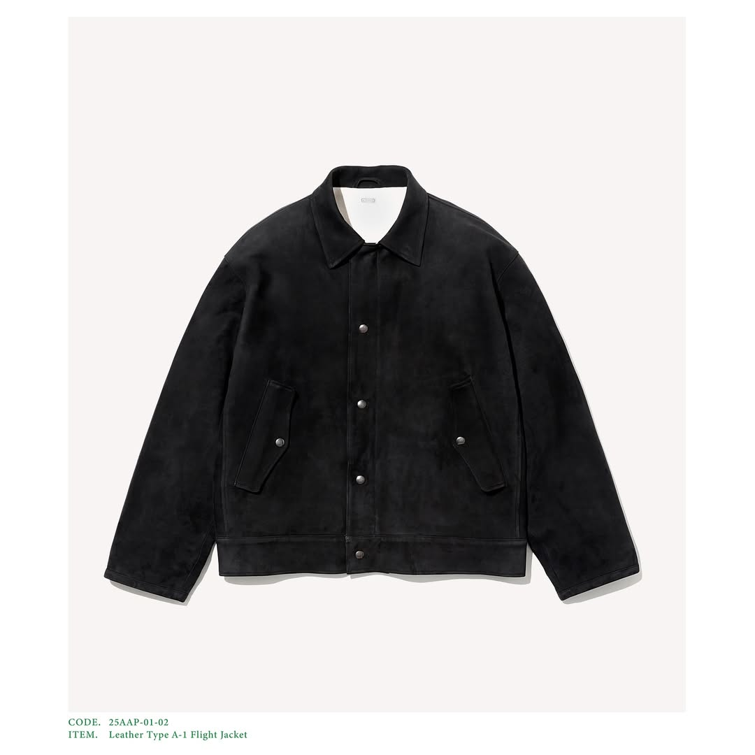 A.PRESSE 25AW Leather Type A-1 Flight Jacket